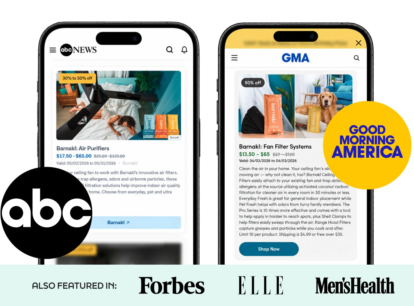 Barnakl featured on ABC and Good Morning America
