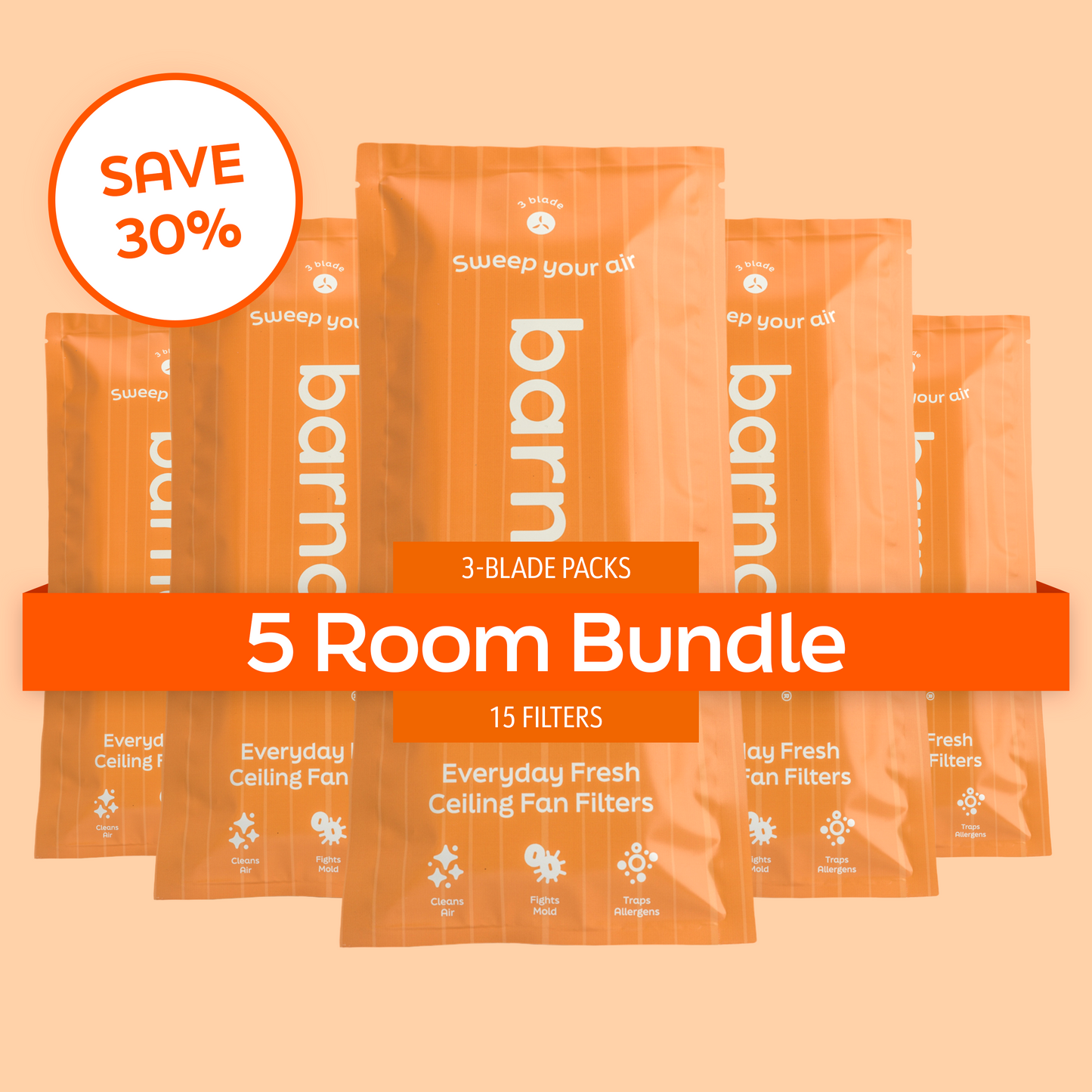 Barnakl 3-blade packs: Save 30% on 5 Room Bundle