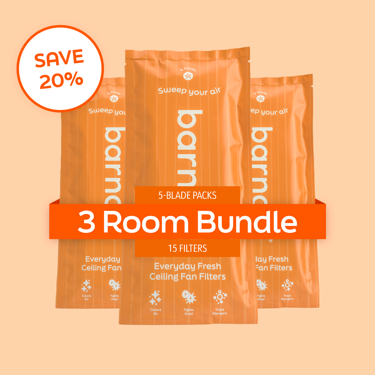 Barnakl 3-blade packs: Save 20% on 3 Room Bundle