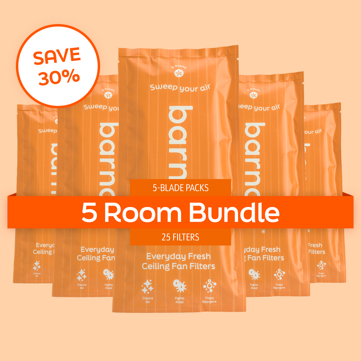 Barnakl 3-blade packs: Save 30% on 5 Room Bundle